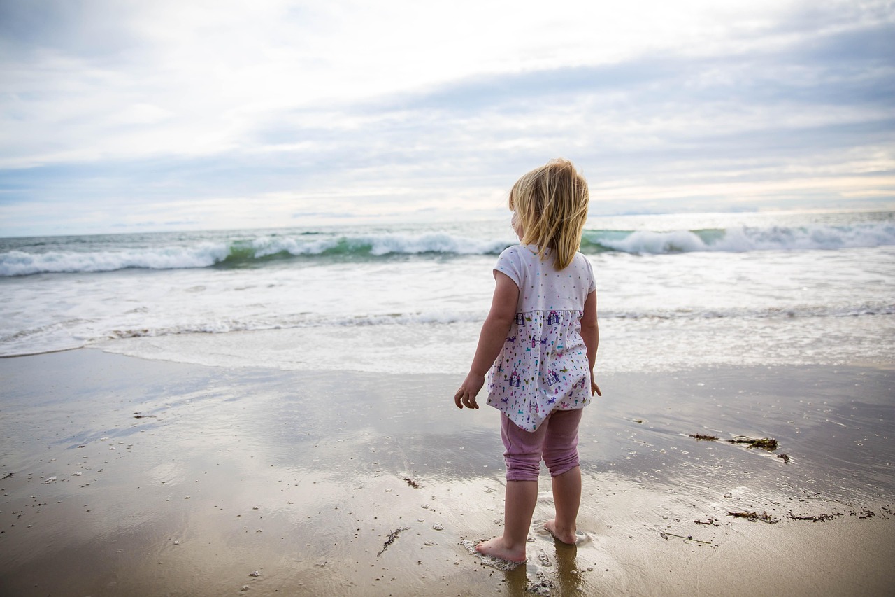 girl on beach